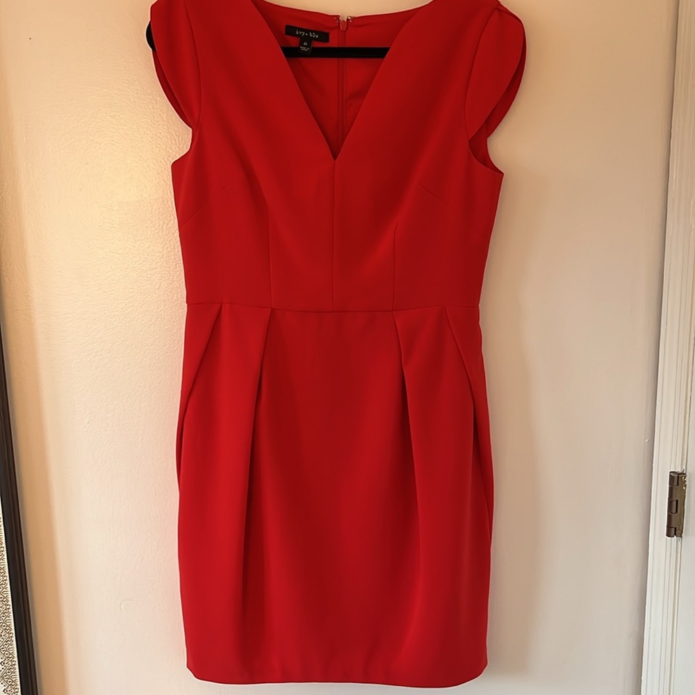 Red cocktail dress